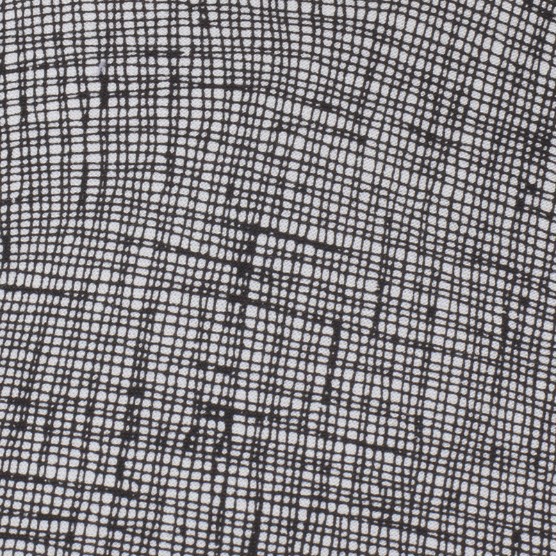Square Brim - Black & White Weave