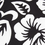 Original Square Brim Women's Sun Visor - Black Hawaiian Print
