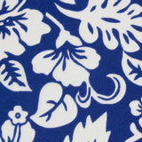 Original Square Brim Women's Sun Visor - Royal Blue Hawaiian Print