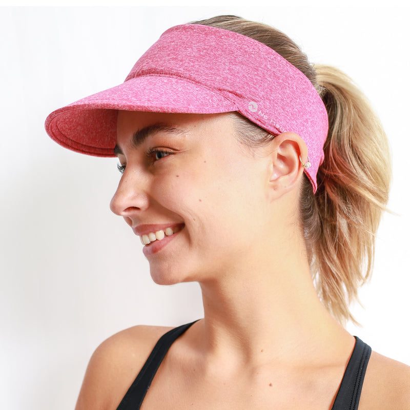 Fresca Cooling Sports Visor - Heather Red