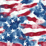 Round Brim - Watercolor American Flag