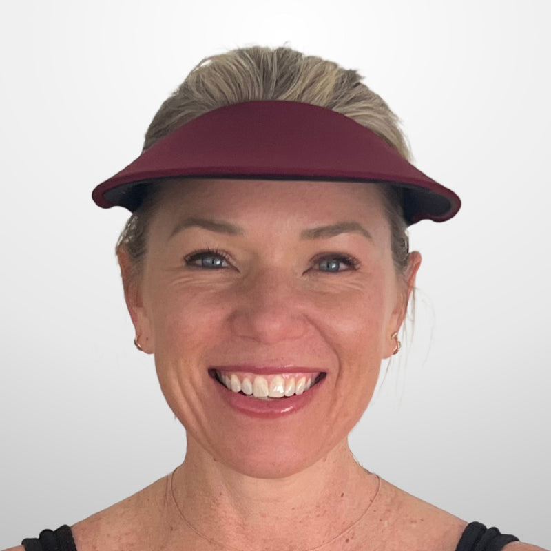 Round Brim - Dark Maroon
