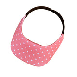 Square Brim - Coral Reef with White Polka Dots