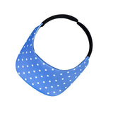 Square Brim - Black with White Polka Dots