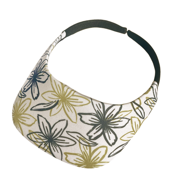 Square Brim - Flax w/ Navy & Gold Floral