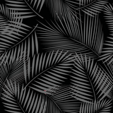 Square Brim - Black & Gray Palms