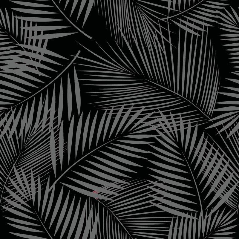 Square Brim - Black & Gray Palms