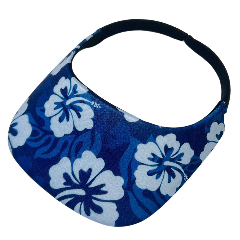 Square Brim - Midnight Blue Hawaiian Print