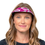 Square Brim - Viva Magenta Hawaiian Print