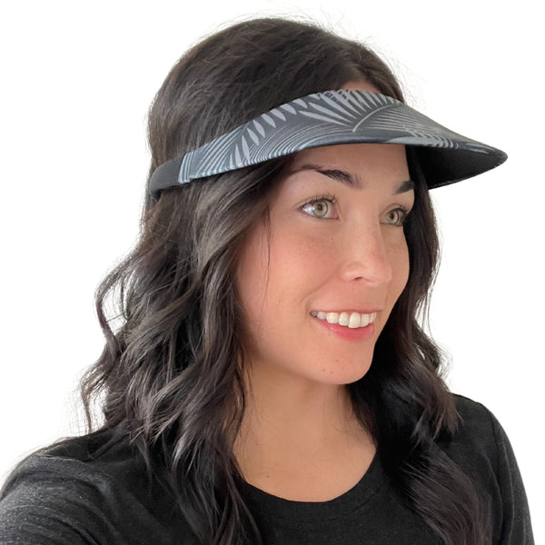 Square Brim - Black & Gray Palms