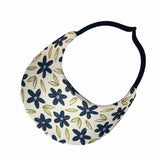 Original Round Brim Women's Sun Visor - Flax w/ Navy Floral