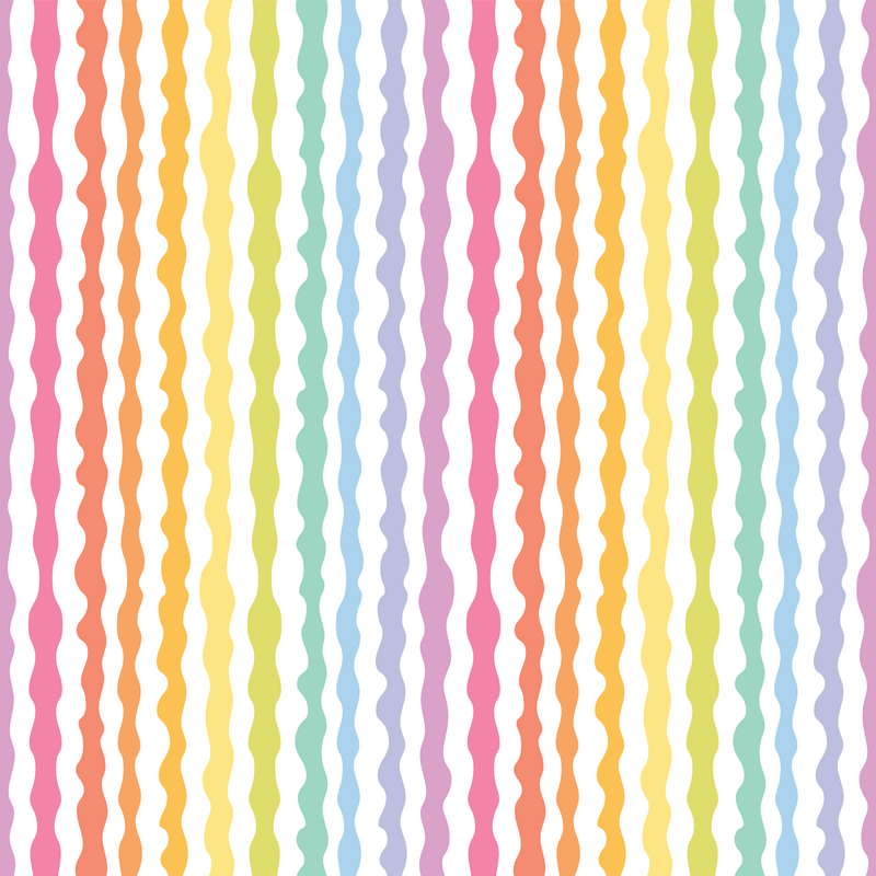 Original Square Brim Women's Sun Visor - Rainbow Stripes