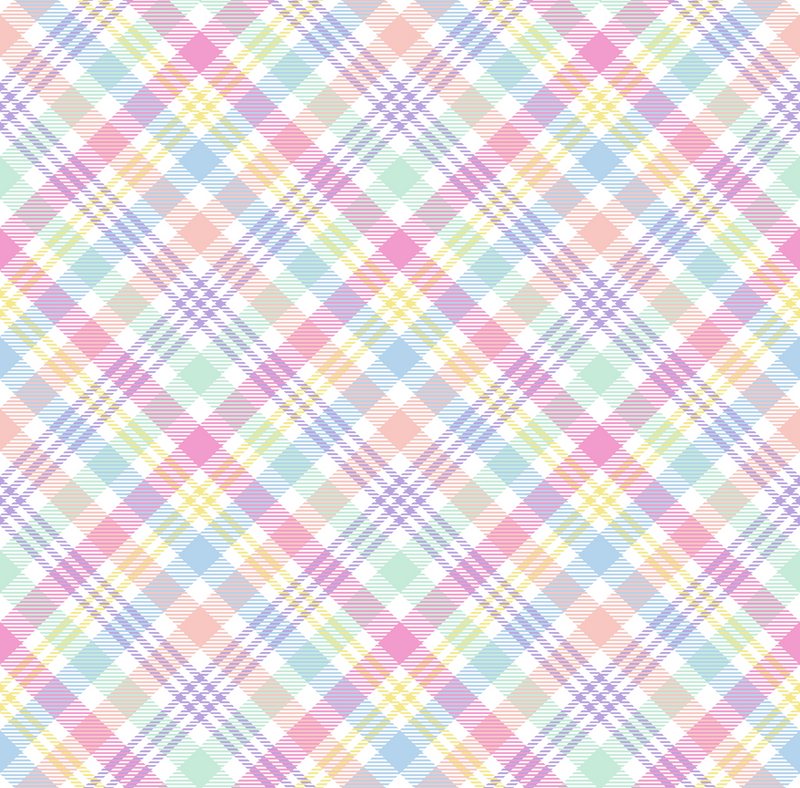 Square Brim - Rainbow Plaid
