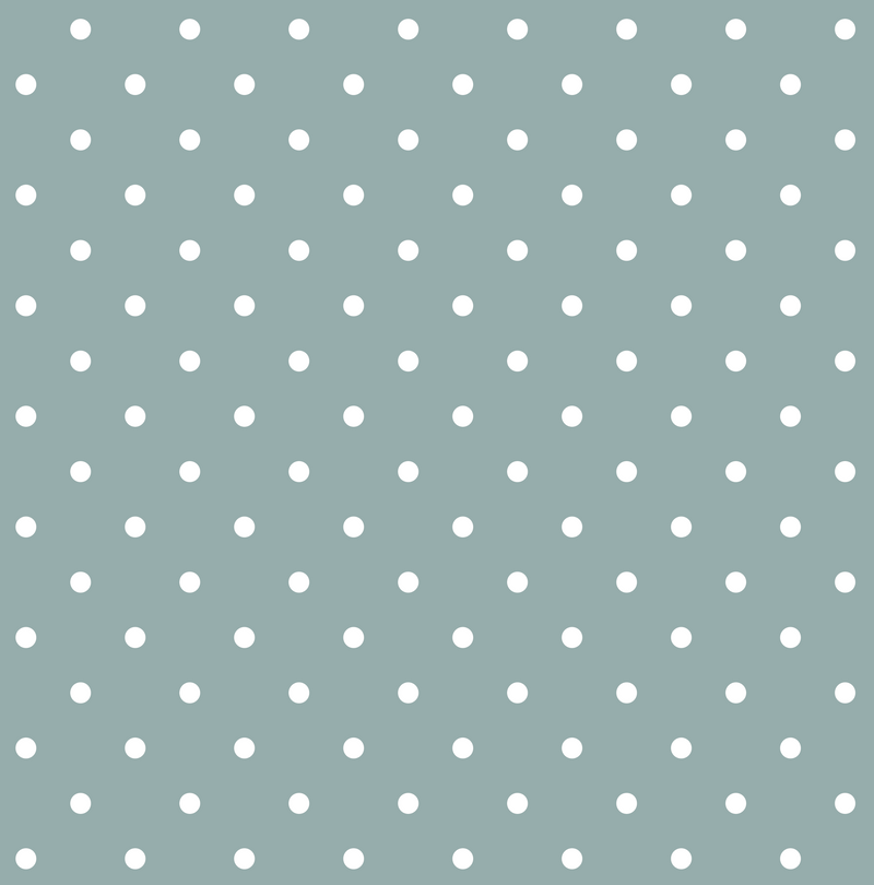 Round Brim - Sage Mint Polka Dots