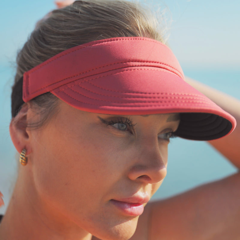 Solace Pickleball and Performance Sport Visor - Mineral Red