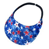 Round Brim - Watercolor Blue with Stars