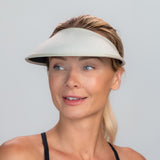 Velo Broad Brim Sun Visor - Harbor Gray Heather Matching Trim