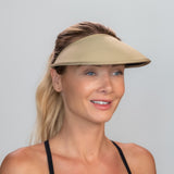 Velo Broad Brim Sun Visor - Olive Khaki Matching Trim