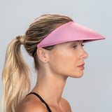 Velo Broad Brim Sun Visor - Bonita Pink Matching Trim