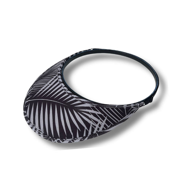 Velo Travel Visor - Black & Gray Palms