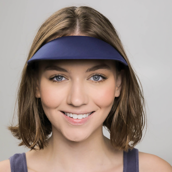 Original Square Brim Women's Sun Visor - Navy Blue