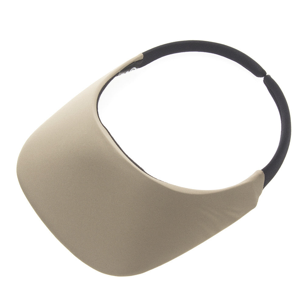 No Headache Original Women's Golf Visor SlipOn Sun Visor Khaki NO