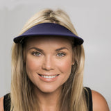 Original Round Brim Women's Sun Visor - Navy Blue