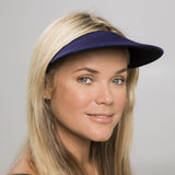 Original Round Brim Women's Sun Visor - Navy Blue