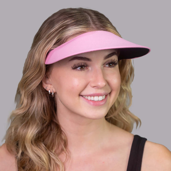 Original Round Brim Women's Sun Visor - Baby Pink