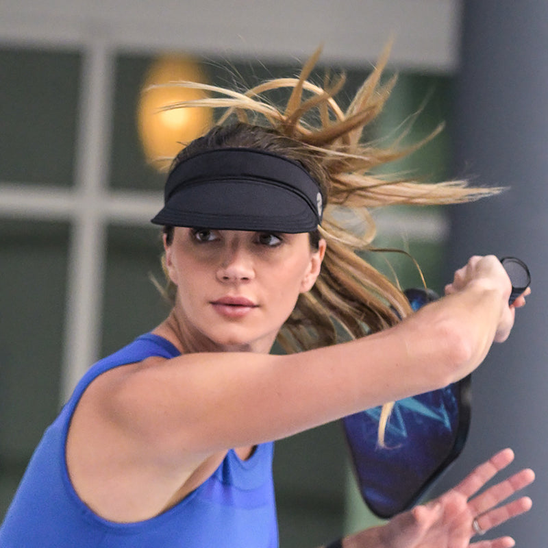 Solace Pickleball and Performance Sport Visor - Abyss Black