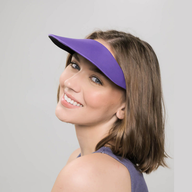 Purple visor hat outlet