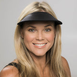 Original Square Brim Women's Sun Visor - Shimmer Black