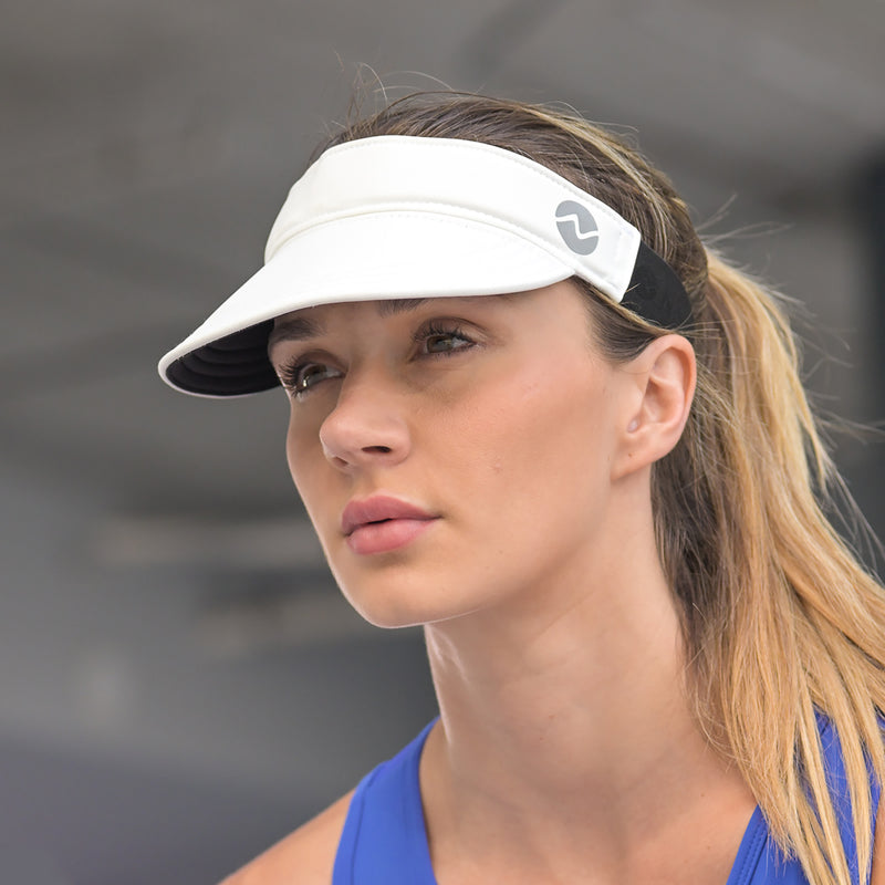 Solace Pickleball and Performance Sport Visor - Pure White