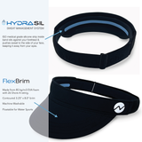 Solace Pickleball and Performance Sport Visor - Abyss Black