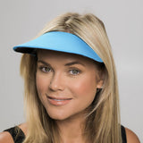Original Round Brim Women's Sun Visor - Turquoise Blue